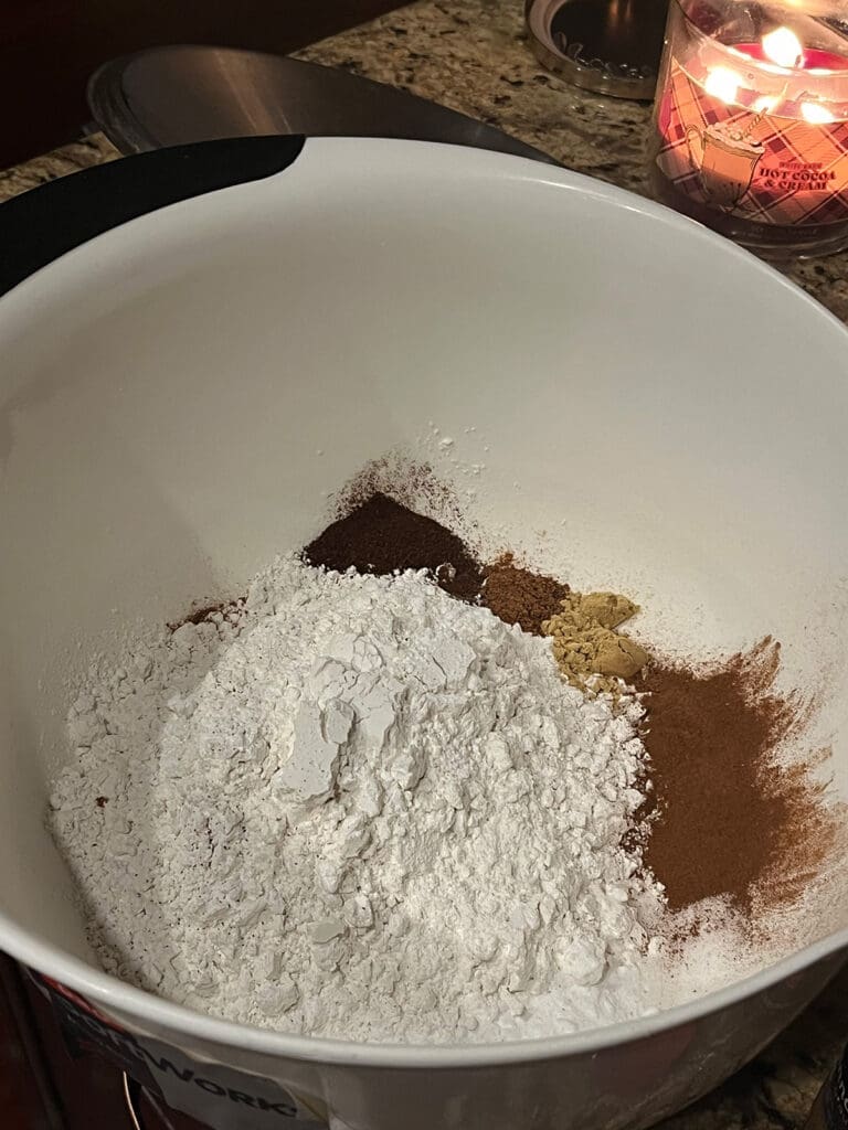 Spice Cake dry ingredients
