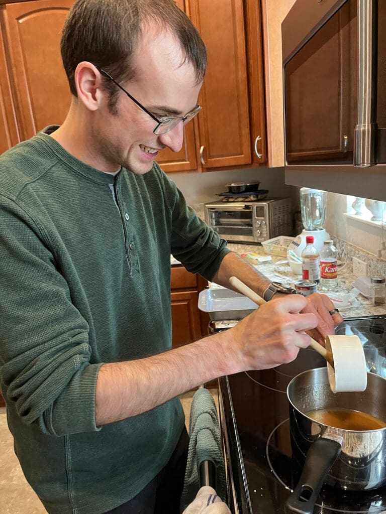 Caramels Mixing Sugar