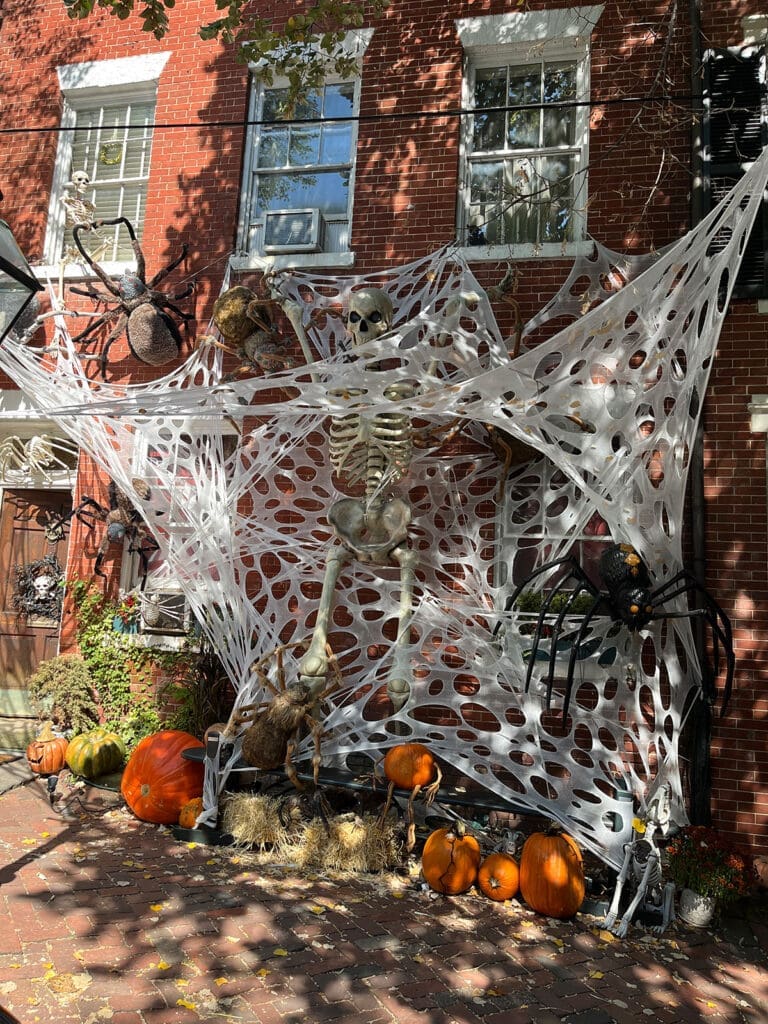 Old Town Alexandria Halloween Spider Web