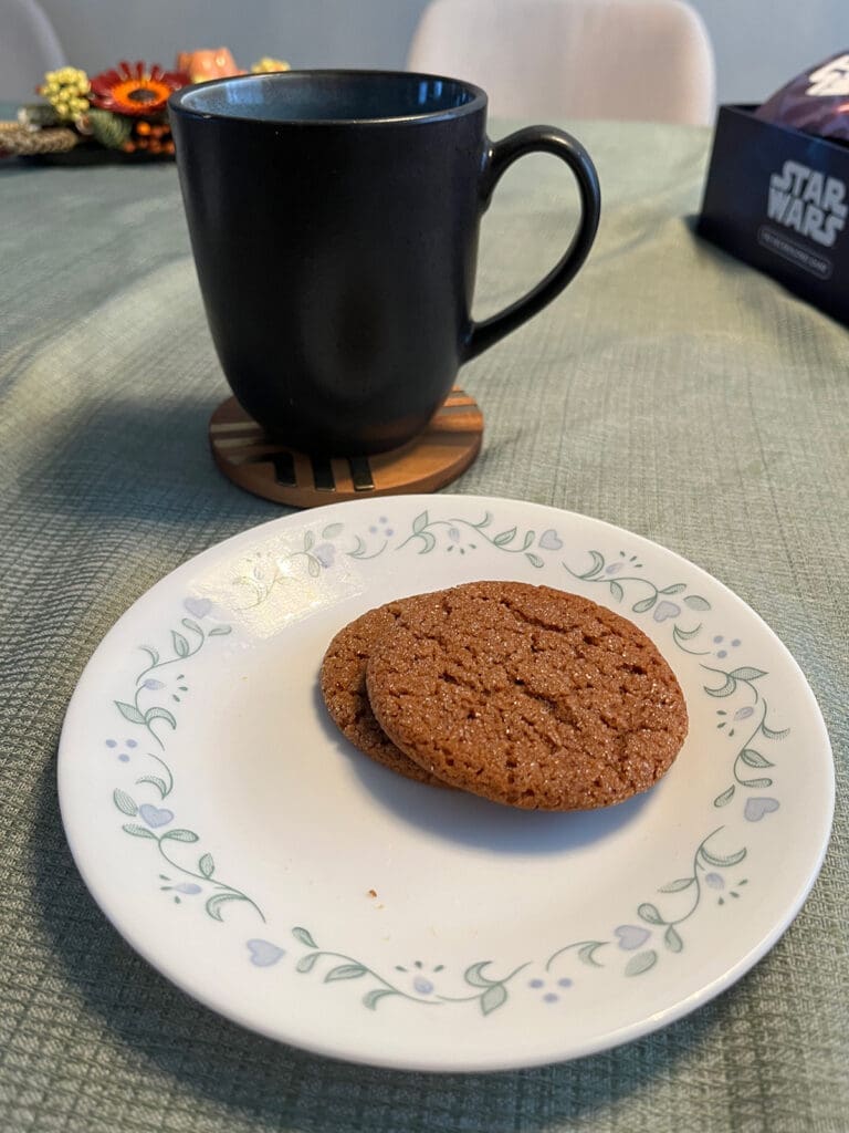 Gingersnaps on a plate
