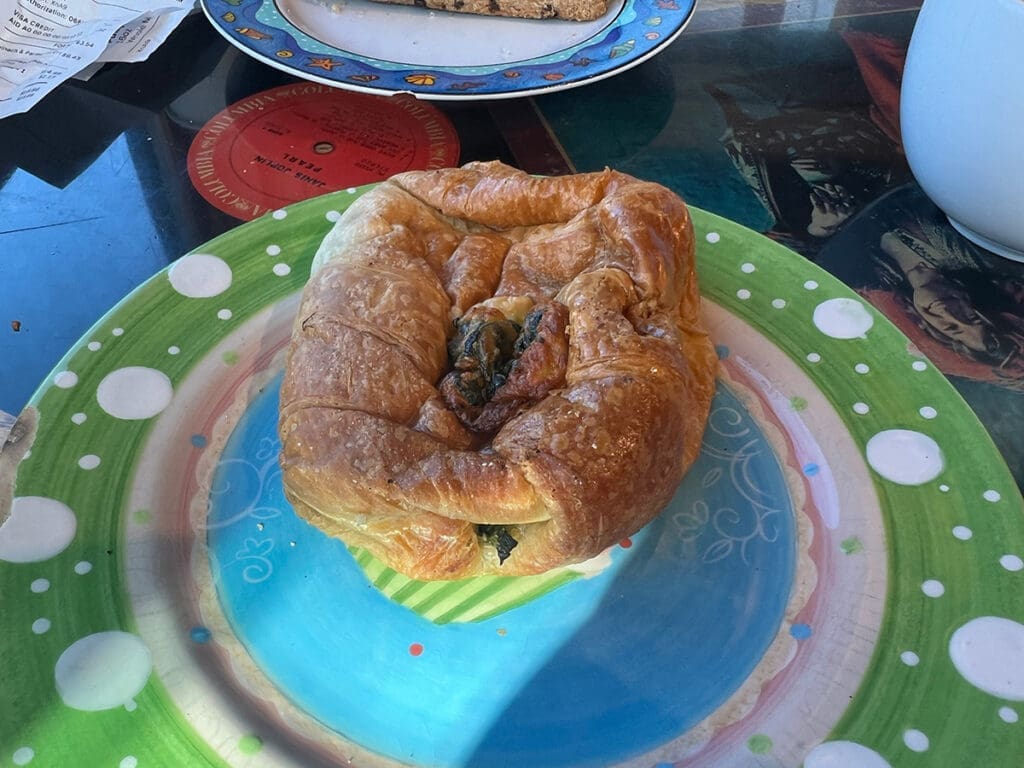 croissant parmesan and spinach