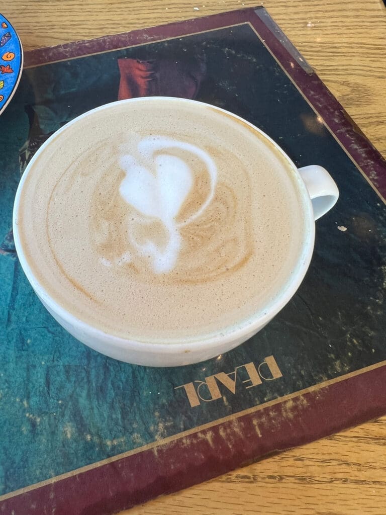 pumpkin latte art