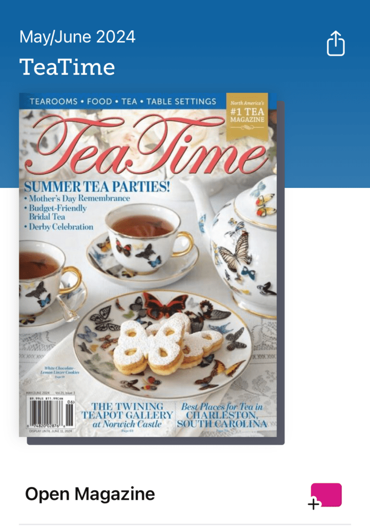 Library Tea Time magazine