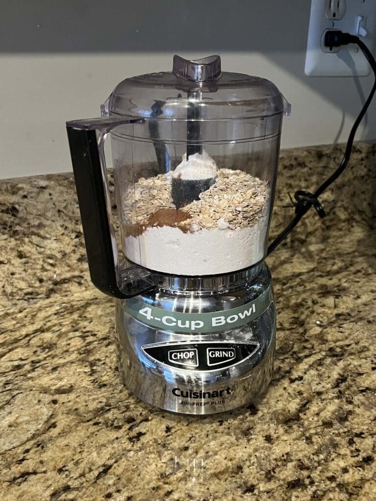 Food Processor with dry ingredients