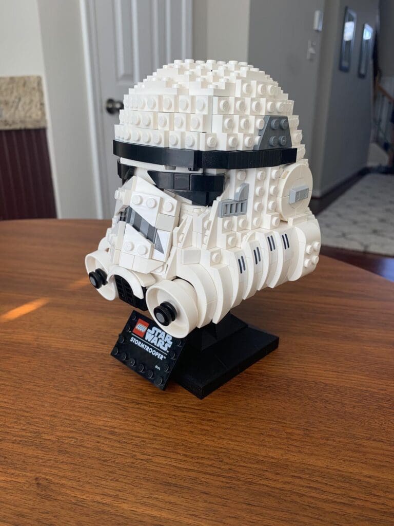 lego stormtrooper helmet side view