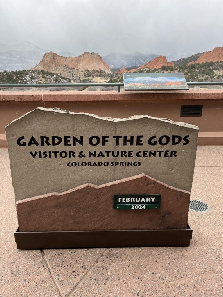 Garden of the Gods sign