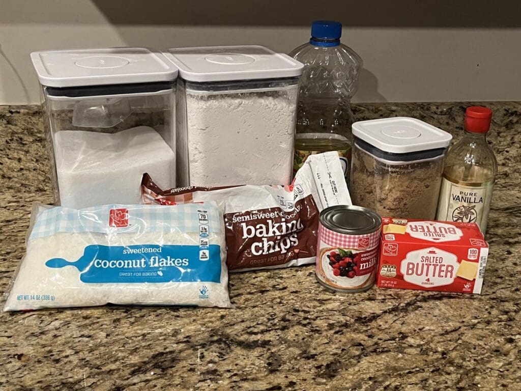 Millionaire shortbread ingredients