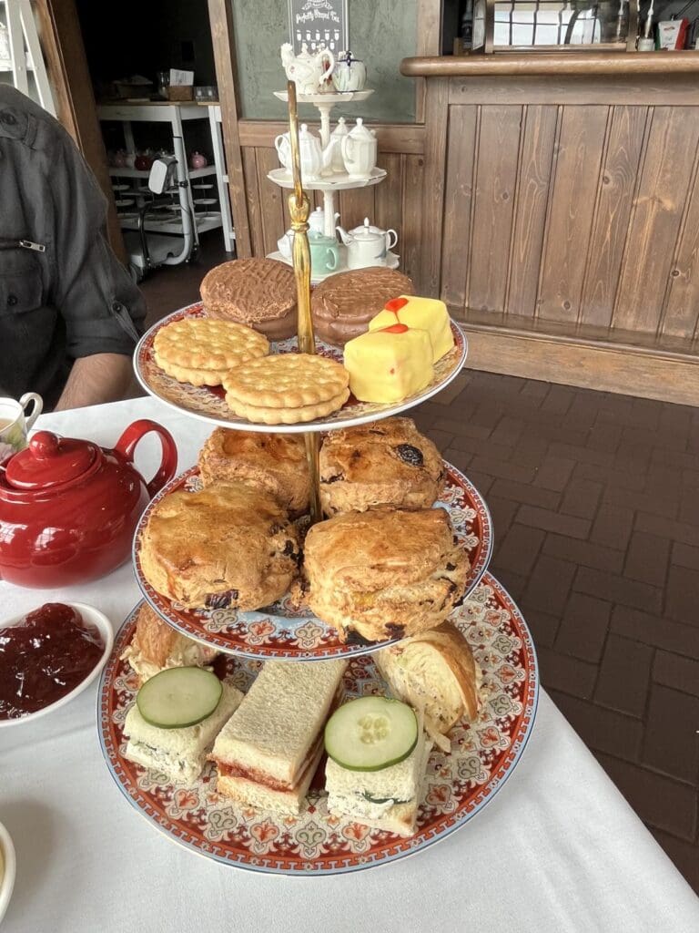 Obriens Irish Pub Noras Terrace Tearoom three tiered tray